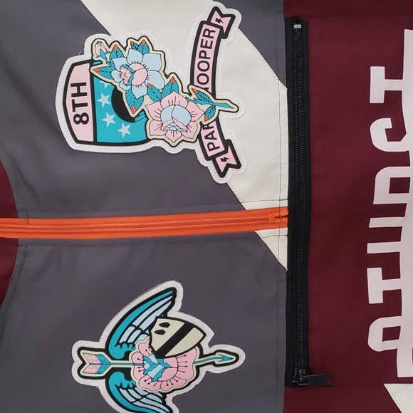 8ighth Dstrkt Military Hooded Windbreaker Anorak Pullover Size S - Picture 2 of 14